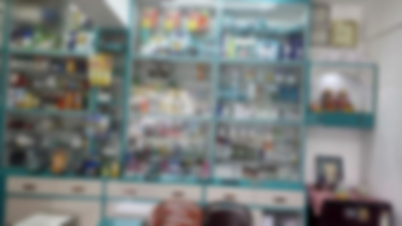 Shelves of tonics, syrups and supplements